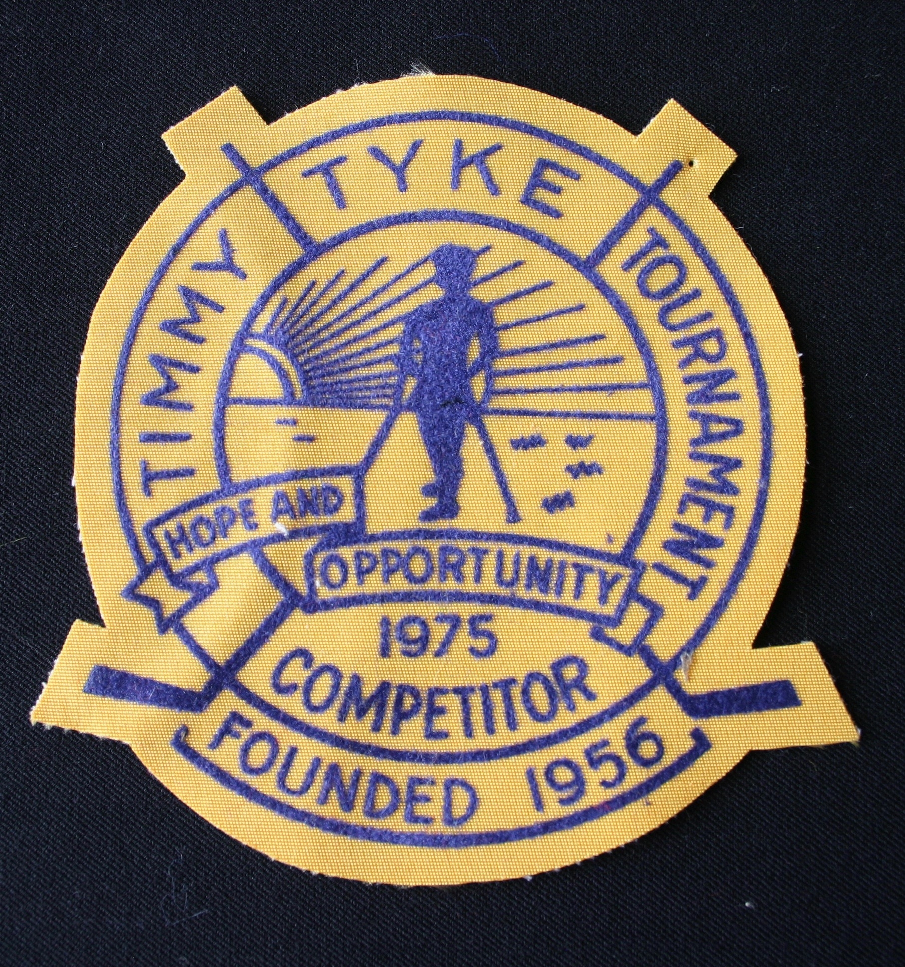 1975 Cobourg Baseball crest Timmy Tyke Tourney