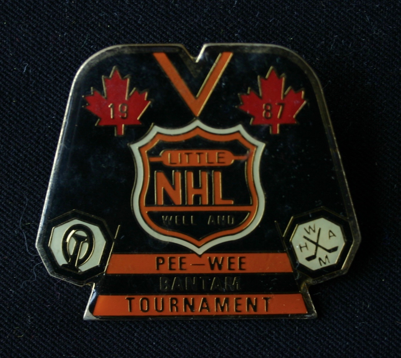 1987 CCHL Little NHL PeeWee-Bantam Tourney button
