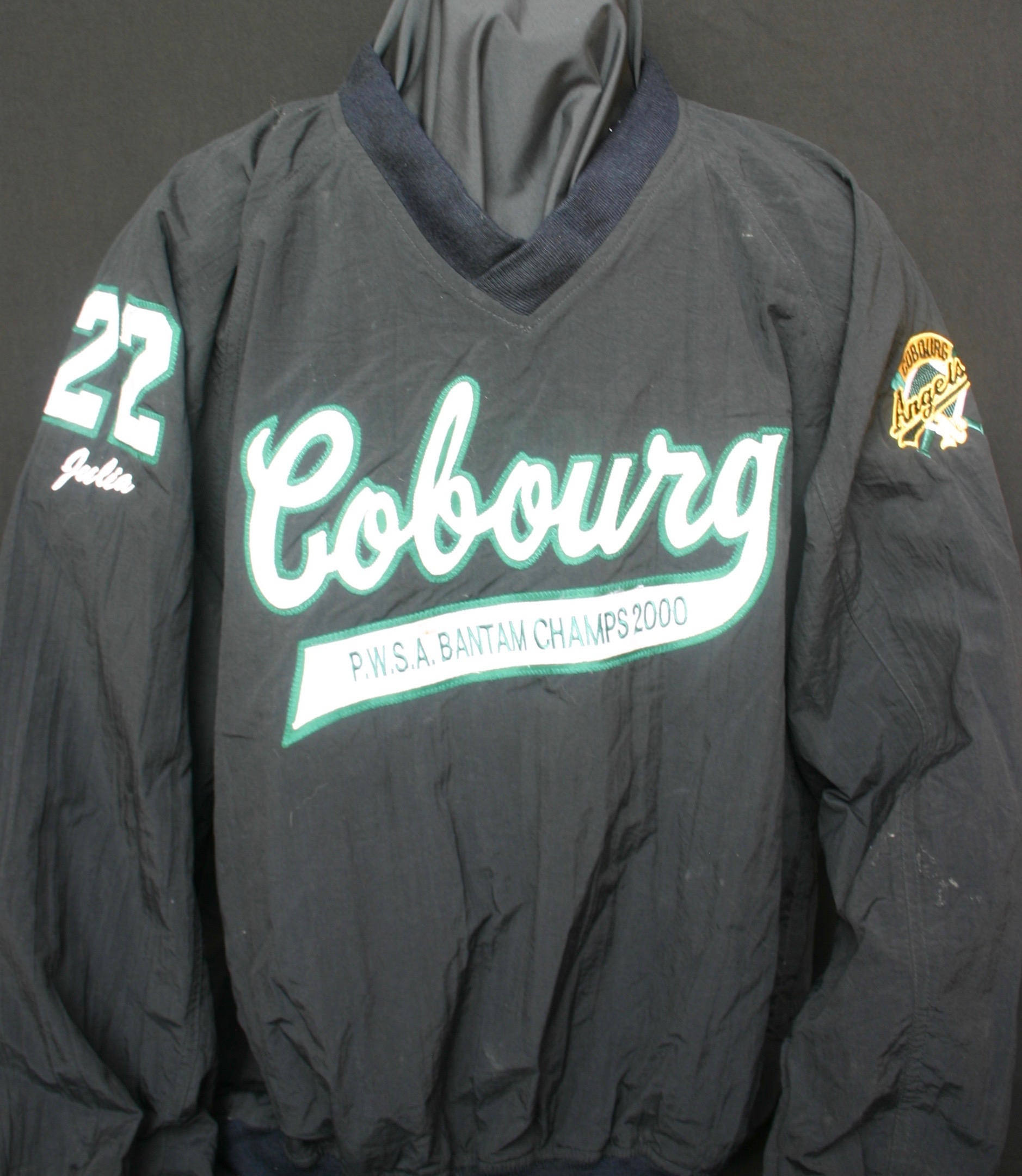 2000 Cobourg Angels jacket Bantam champs