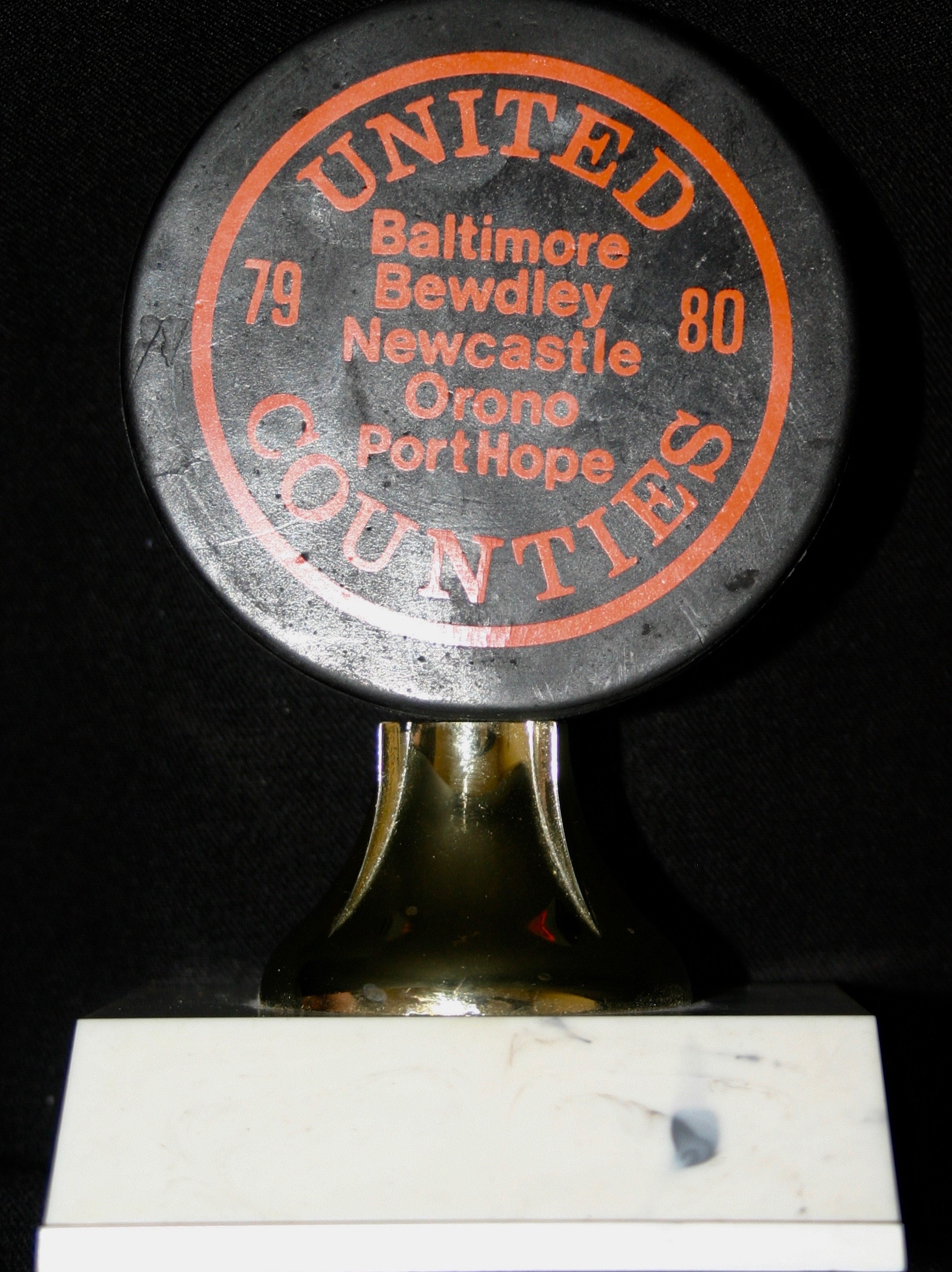 1980 United Counties hockey trophy