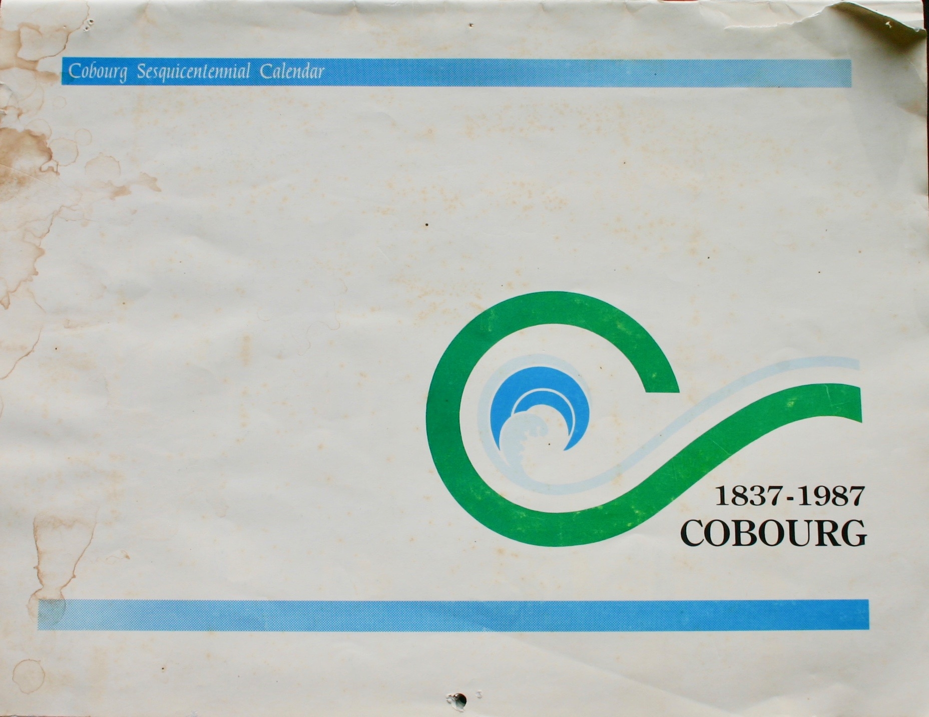 1987 Cobourg Sesquicentennial Calendar 1837-1987