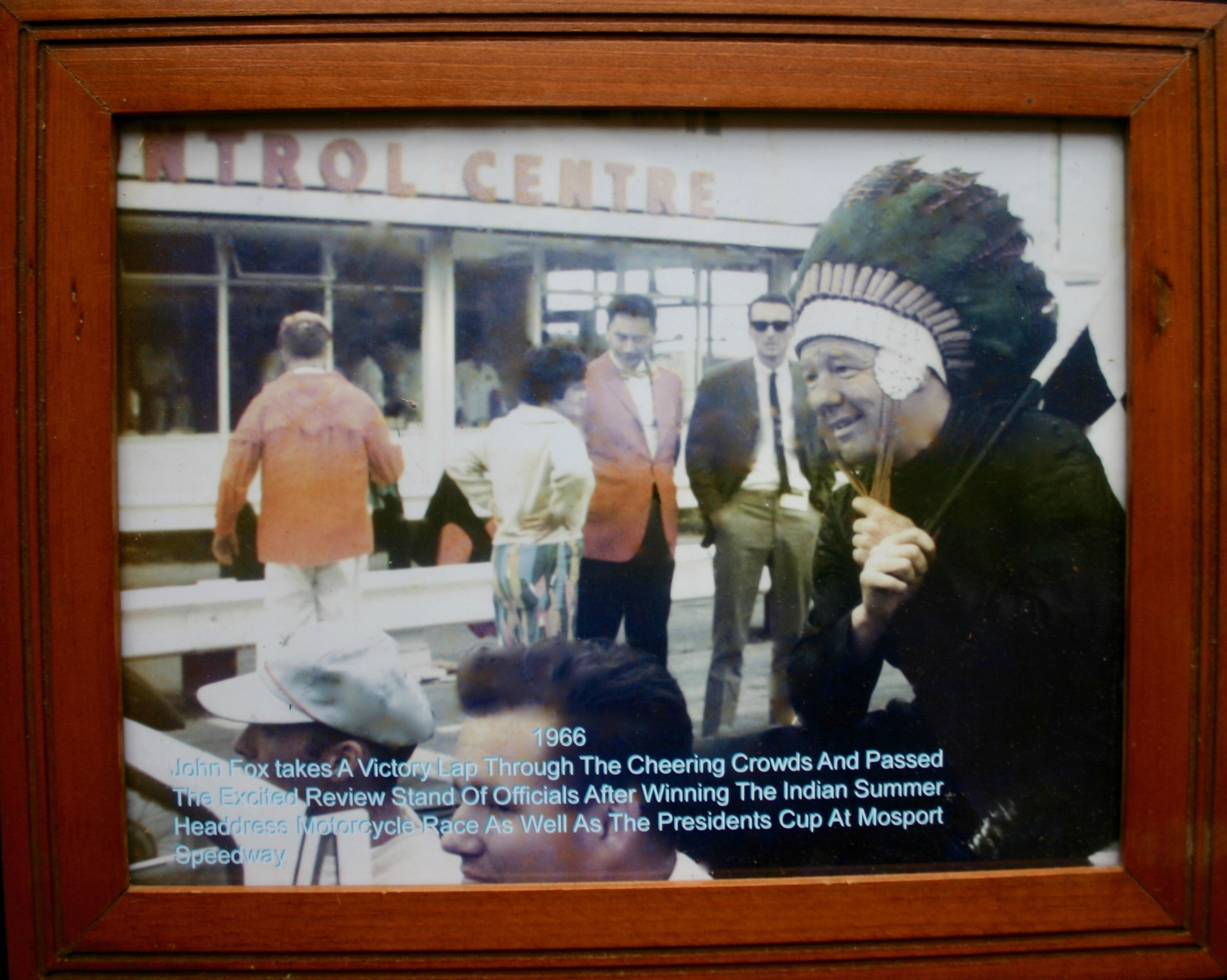 1966 John Fox photo after winning 2 motorcycle races