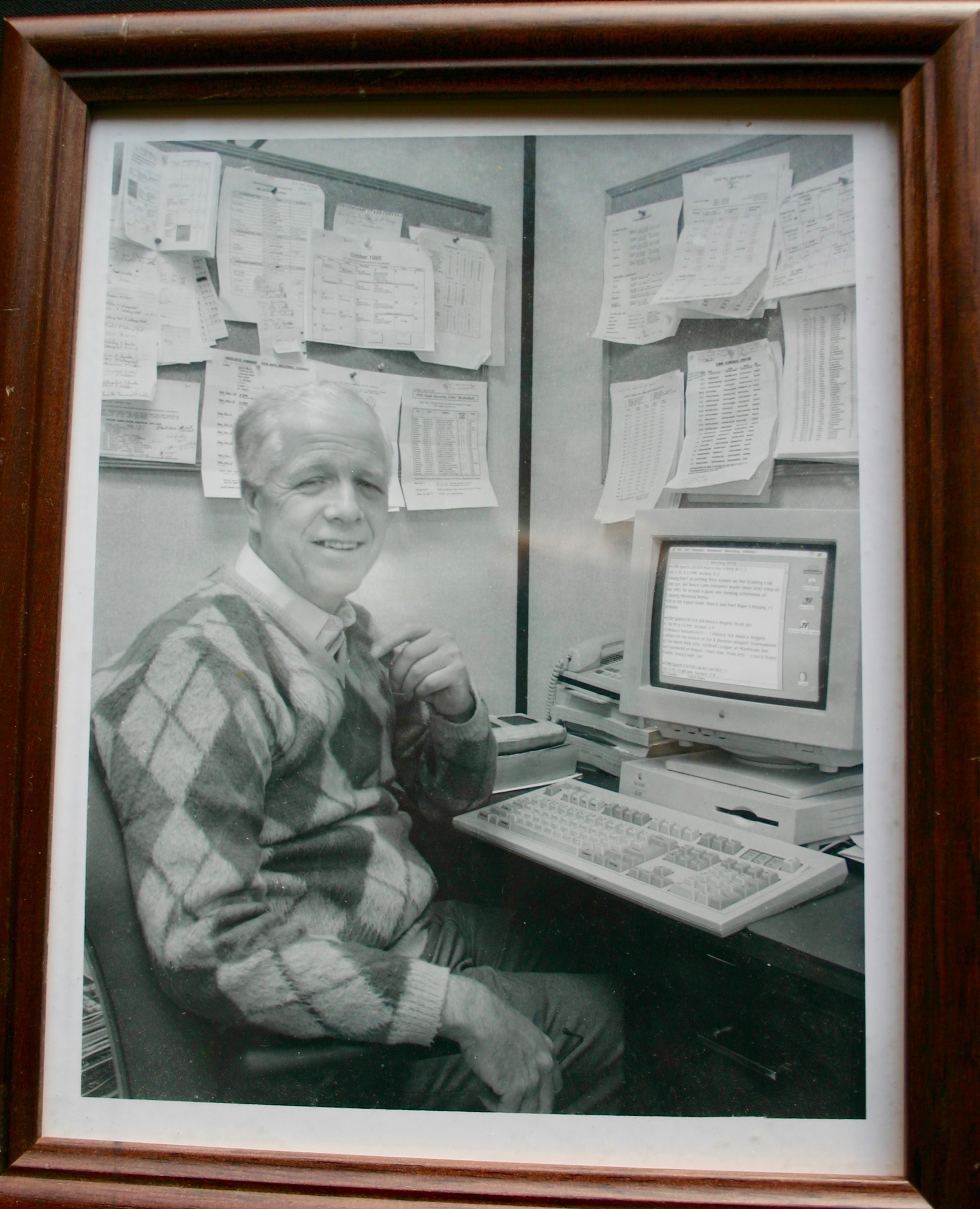 Layton Dodge photo sitting in his office