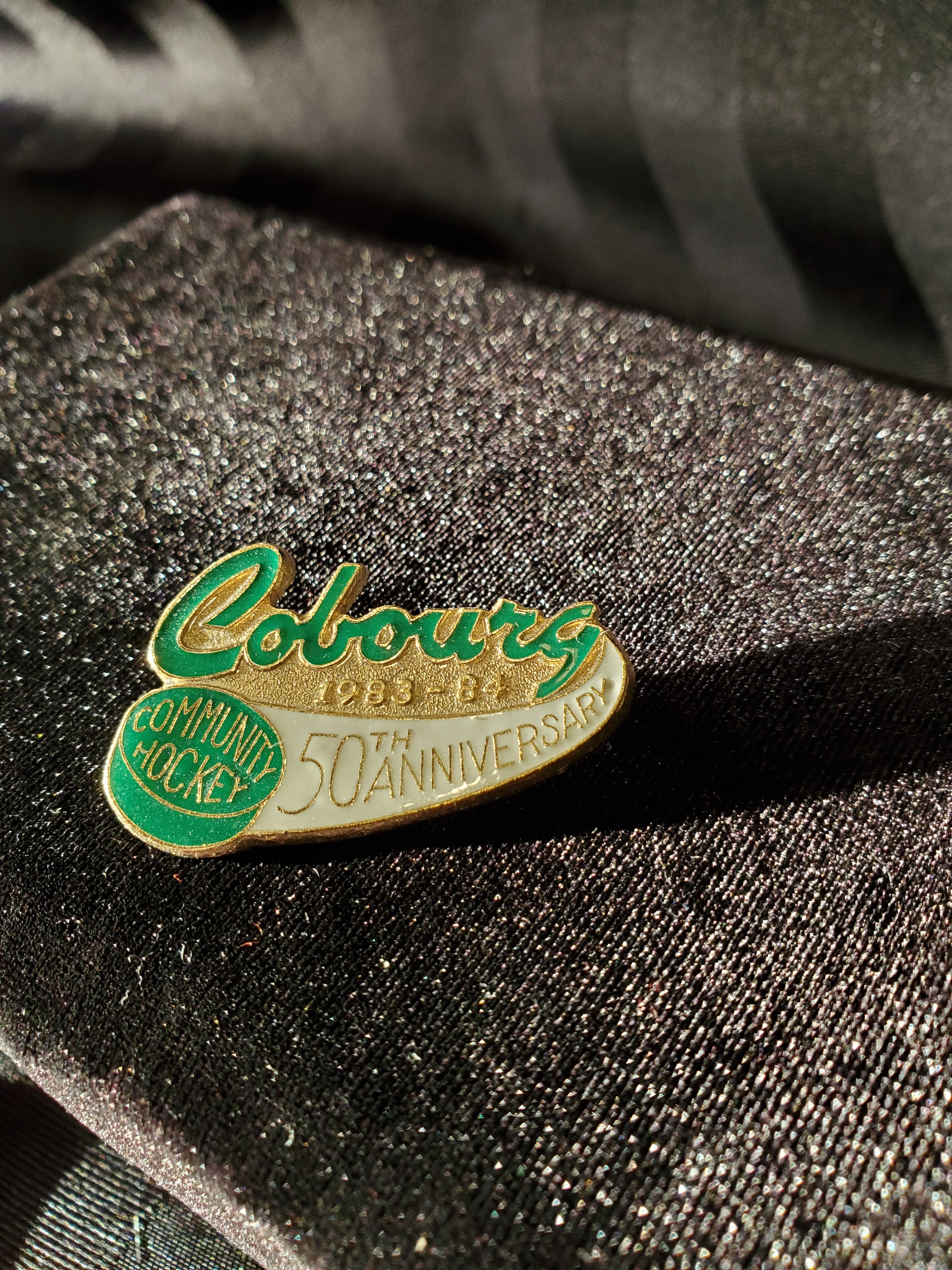 1984 CCHL metal pin 50th Anniversary