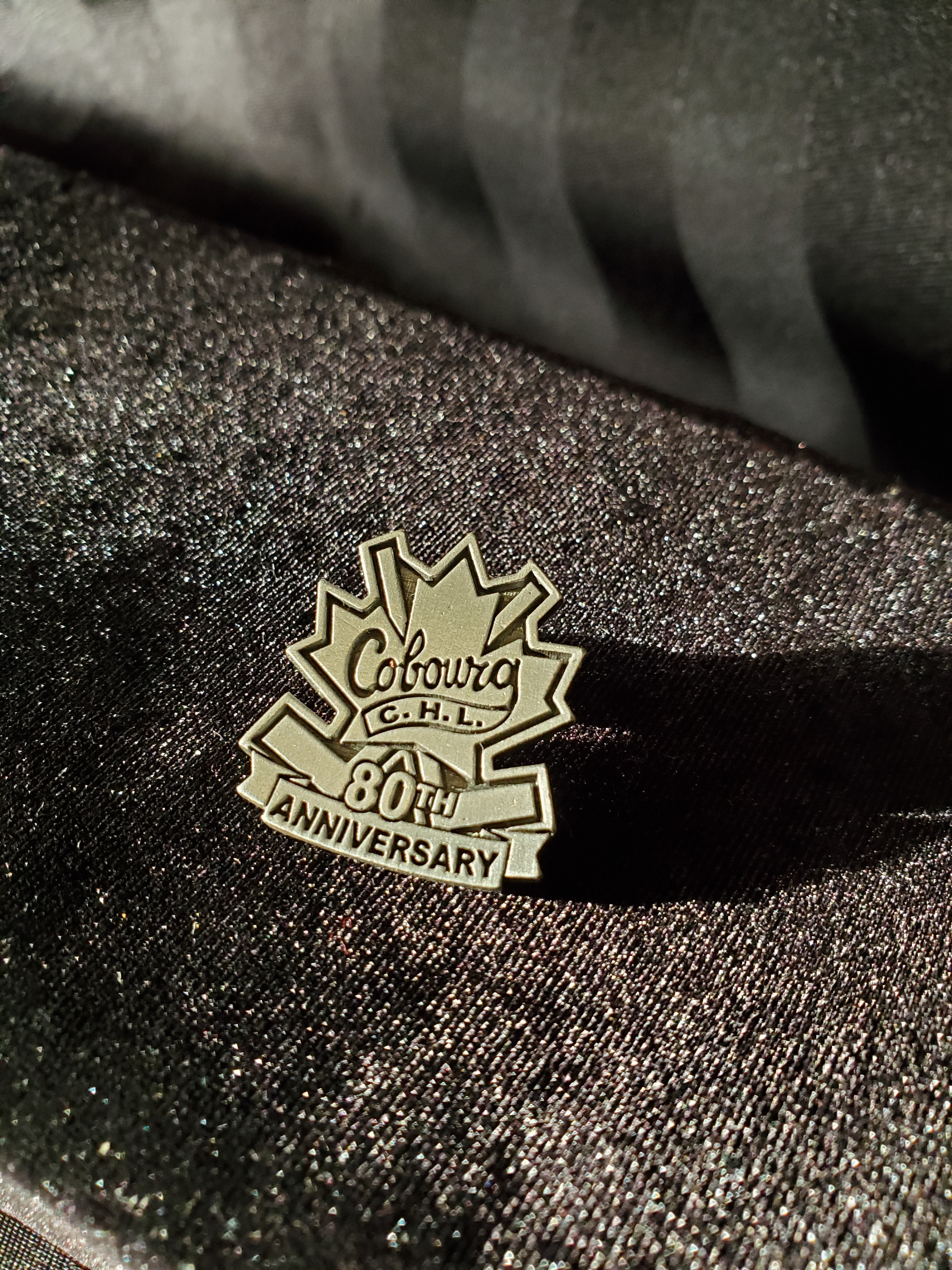 2014 CCHL metal pin 80th Anniversary