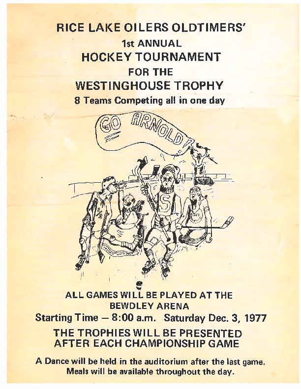1977 program-Rice Lake Oilers Hockey tournament