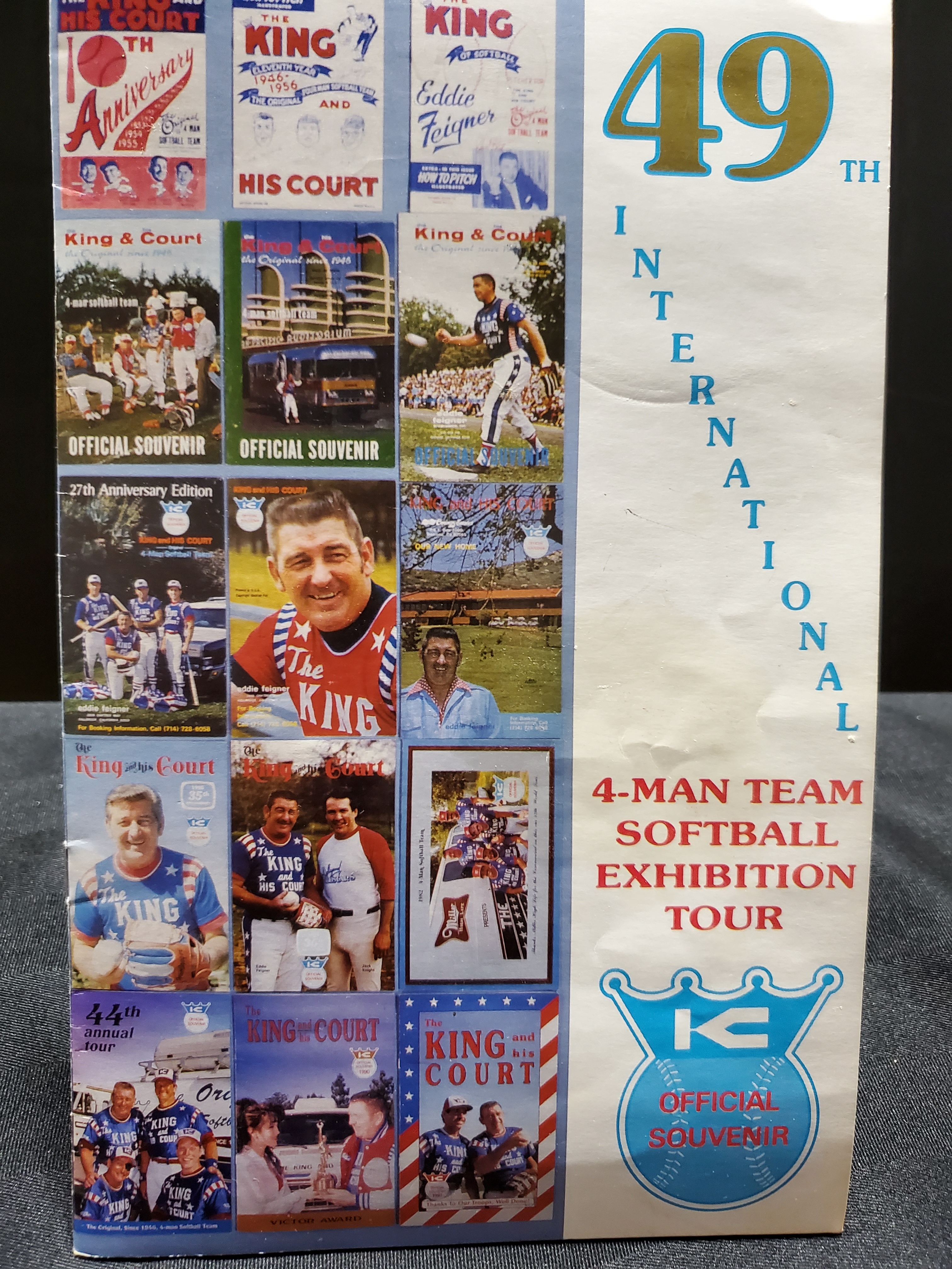 1999 Eddie Feigner softball game program