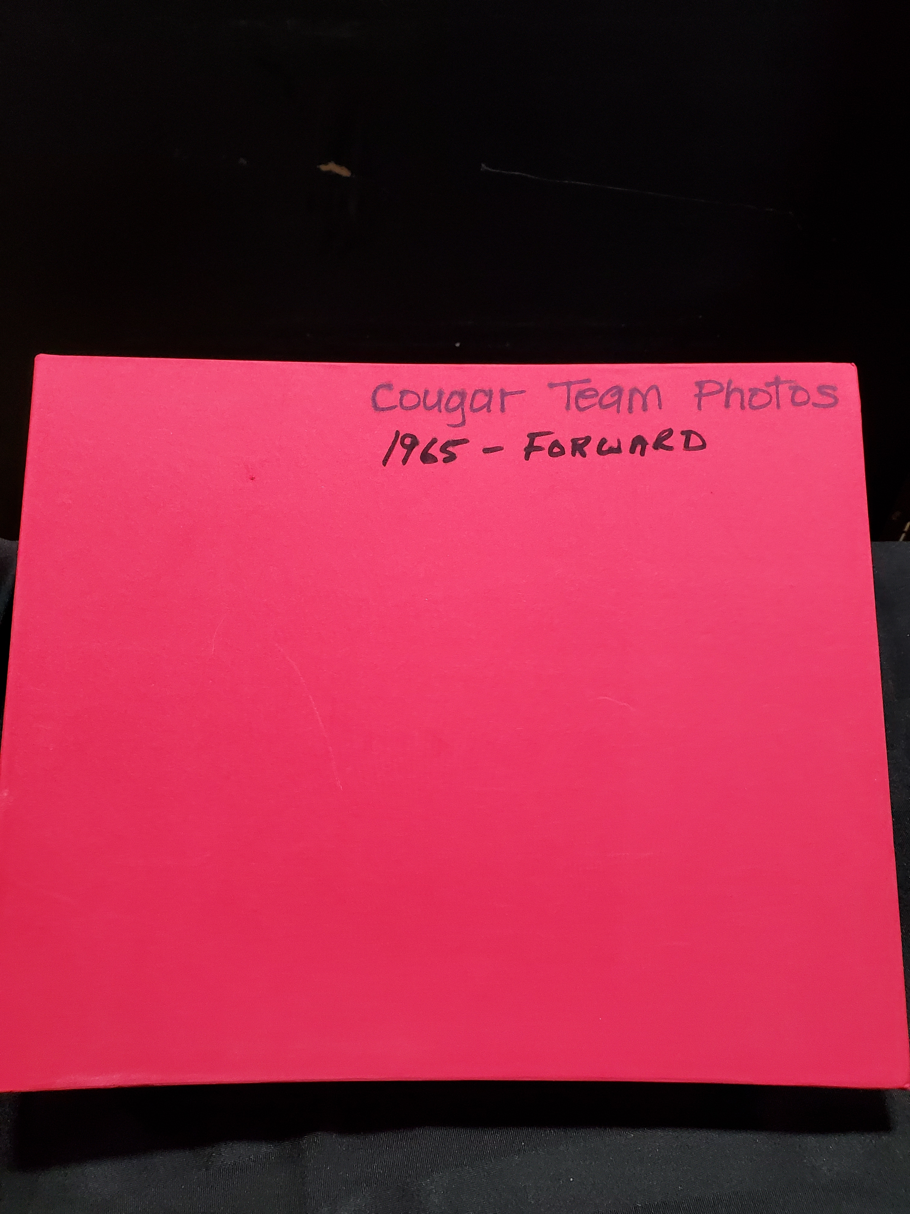 1965-2019 Cobourg Cougar team photos in binder