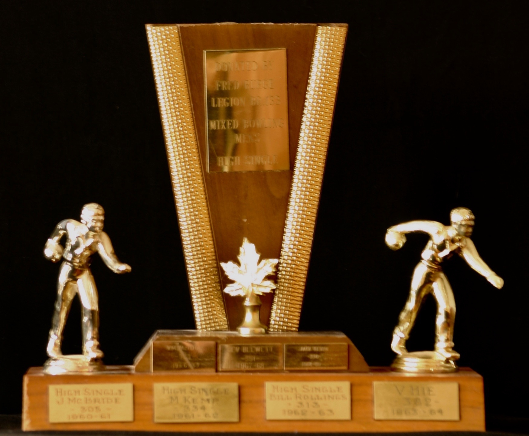 1960-1981 Cobourg Legion Mixed Bowling trophy