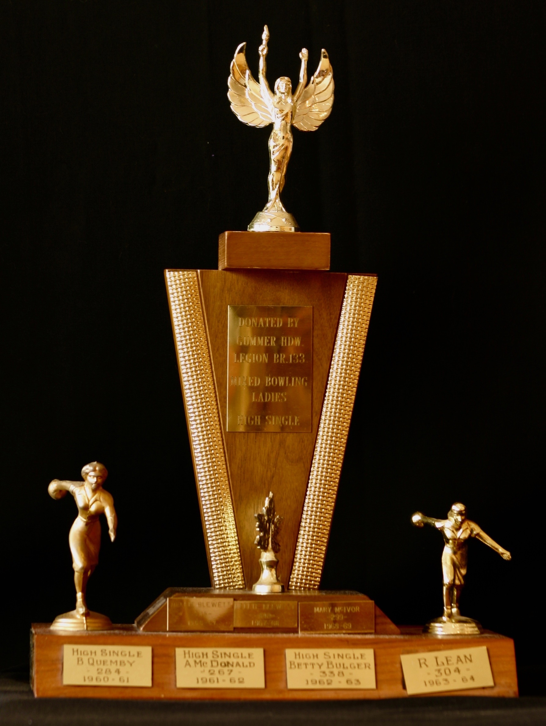 1960-1979 Cobourg Legion Mixed Bowling trophy