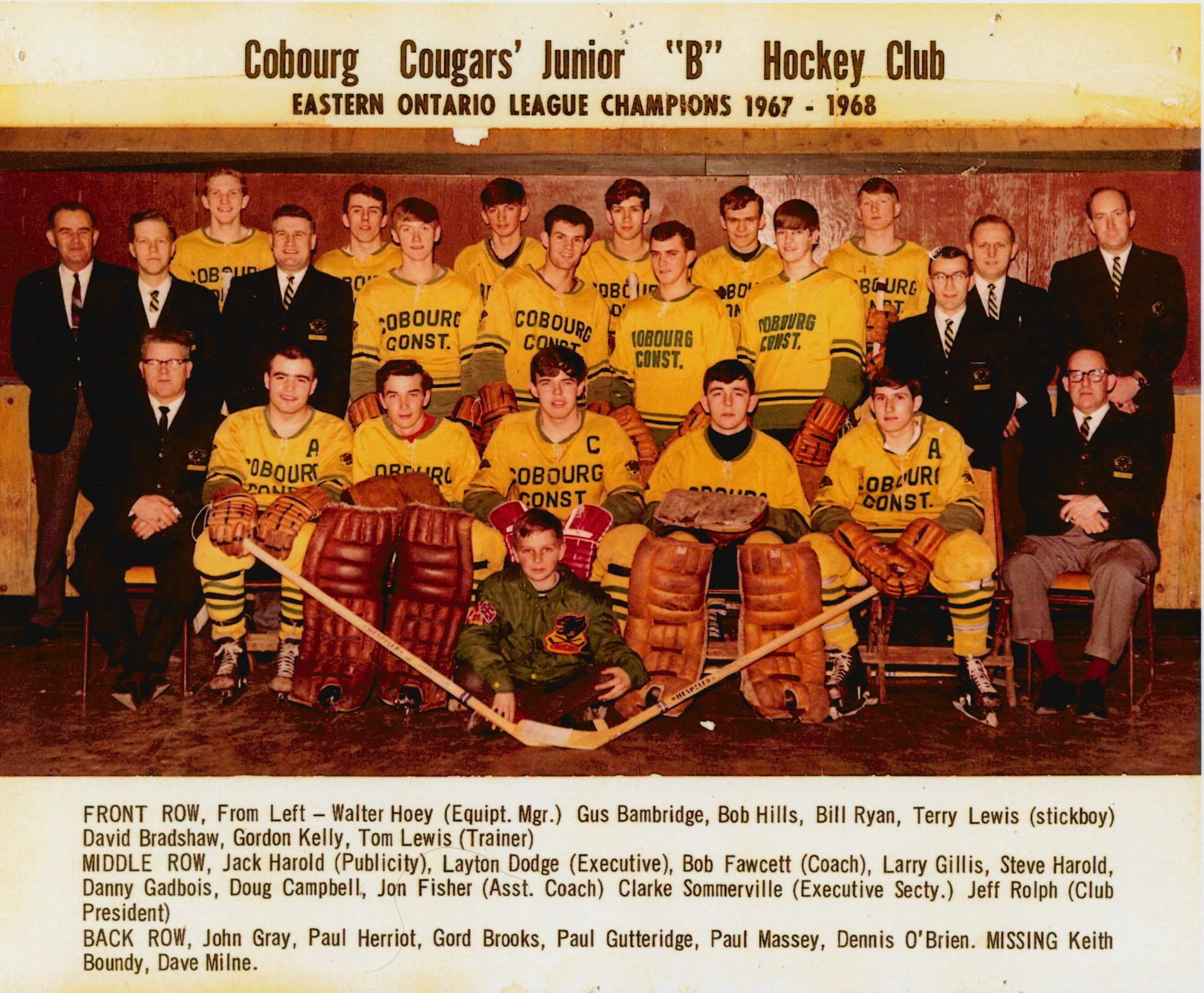 1967-68 Cobourg Cougars