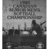 1980 program Canadian Softball Championships