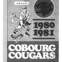 1980-81 program Cobourg Cougars vs Lindsay