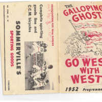 1952 Galloping Ghosts game program