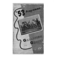1953 Galloping Ghosts vs Oshawa program