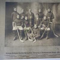 1909 Cobourg Collegiate Institute hockey team photo