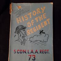 1945 book of Regimental history by Capt Noblston