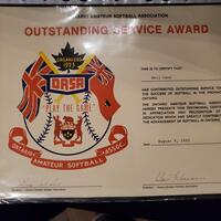 1995 Neil Cane certificate from OASA