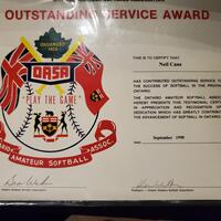 1998 Neil Cane certificate from OASA