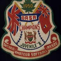 1950 Neil Cane crest 'OASA Champions Juvenile B'