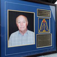 Jerry Lawless Cobourg DCI West Gymnasium framed recognition