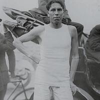 1908c photo Fred Simpson in training for marathon run