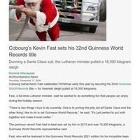 2020 Kevin Fast pulls 16,500 kg sleigh 32nd GWR