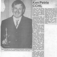 1973 Ken Petrie named Coach of Year 