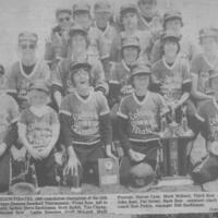 1980 Ken Petrie-Cobourg Legion PeeWee Pirates- Baseball consolation