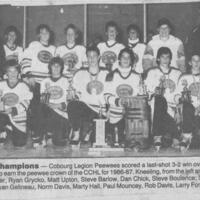 1987 Ken Petrie-Cobourg Legion PeeWees-CCHL Champs