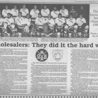 1991 CCHL Cobourg Wholesalers Bantams win OMHA Bantam championship