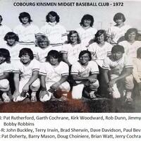 Cobourg Kinsmen Midget Baseball Team photo 1972