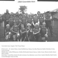 1963 Coverdale Aces Women's Fastball team photos