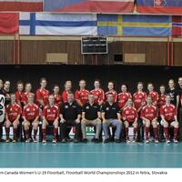 2012 Team Canada Floorball U-19 team photos at Slovakia