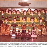 1972-73 Cobourg Cougars hockey team photo- Junior C
