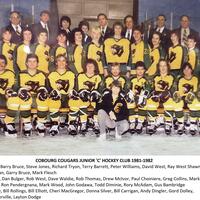 1981-82 Cobourg Cougars hockey team photo- Junior C