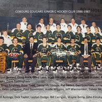 1987 Cobourg Cougars hockey team photo- Junior C