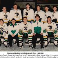 1990 Cobourg Cougars hockey team photo- Junior C
