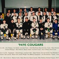 1995 Cobourg Cougars hockey team photo- Junior A
