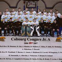 2007 Cobourg Cougars hockey team photo- Junior A
