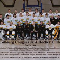 2008 Cobourg Cougars hockey team photo- Junior A
