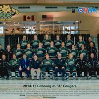 2015 Cobourg Cougars hockey team photo- Junior A