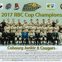 2017 Cobourg Cougars hockey team photo- Junior A