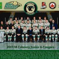 2018 Cobourg Cougars hockey team photo- Junior A