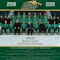 2019 Cobourg Cougars hockey team photo- Junior A
