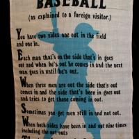 1964 humourous poster entitled "Baseball"