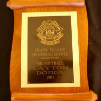 1987 Layton Dodge for Mr. Softball OASA award
