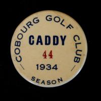 1934 caddy badge #44 owned by George Randall