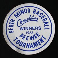 1983 Cobourg Baseball crest Perth PeeWee Tourney