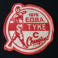 1975 Cobourg Baseball crest Tyke C Champions